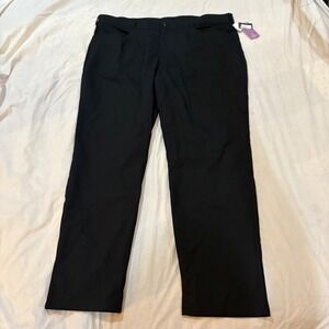 Callaway Mens Black Stretch Golf Pants Flat Front 40x30 New